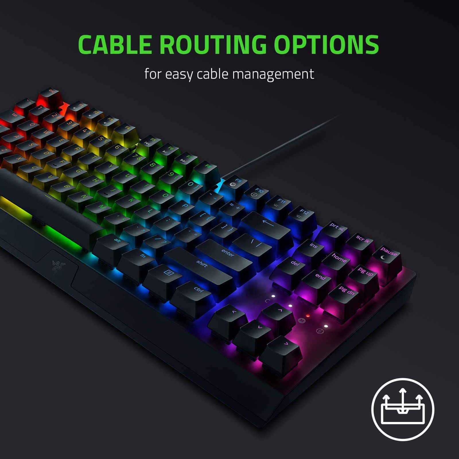 RAZER BlackWidow V3 Wired Gaming Keyboard (Green Mechanical Switch, RZ03-03490100-R3M1, Black)_5